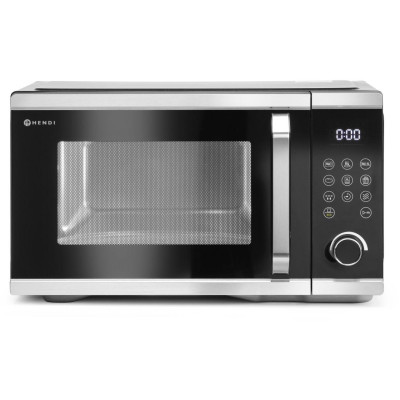 Mikrovlnná trouba s funkcí air fryer., HENDI, 26,4L, Černá, 230-240V/1500W, 523x451x(H)300mm