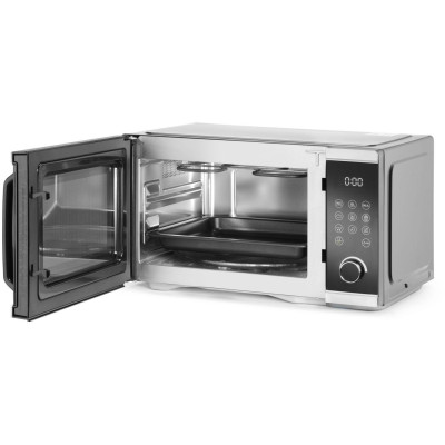 Mikrovlnná trouba s funkcí air fryer., HENDI, 26,4L, Černá, 230-240V/1500W, 523x451x(H)300mm