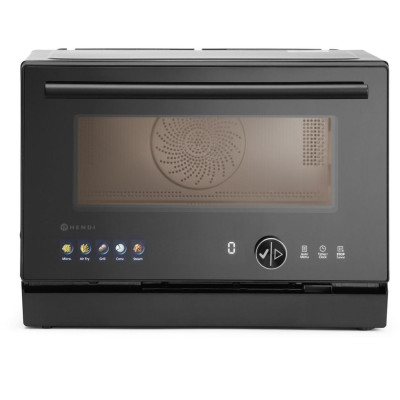 Mikrovlnná trouba, multifunkční 4-v-1, HENDI, Černá, 230V/2350W, 462x492x(H)338mm