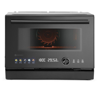 Mikrovlnná trouba, multifunkční 4-v-1, HENDI, Černá, 230V/2350W, 462x492x(H)338mm