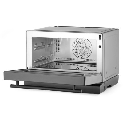 Mikrovlnná trouba, multifunkční 4-v-1, HENDI, Černá, 230V/2350W, 462x492x(H)338mm