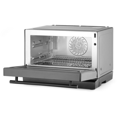 Mikrovlnná trouba, multifunkční 4-v-1, HENDI, Černá, 230V/2350W, 462x492x(H)338mm