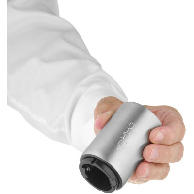 Otvírák na láhve, automatický, BarUp, Stříbrná, ⌀50x(H)83mm