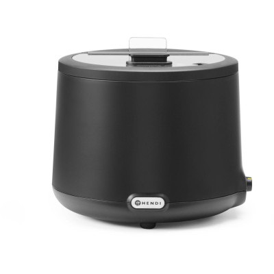 Kotel na polívku UNIQ, analogové ovládání, HENDI, 8L, Černá, 230V/500W, 367x385x(H)325mm