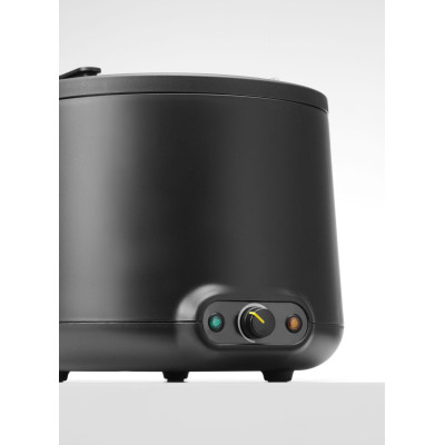 Kotel na polívku UNIQ, analogové ovládání, HENDI, 8L, Černá, 230V/500W, 367x385x(H)325mm