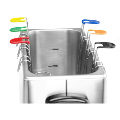 Vařič vajec s košíky, HENDI, Stříbrná, 230V/2600W, 380x210x(H)280mm