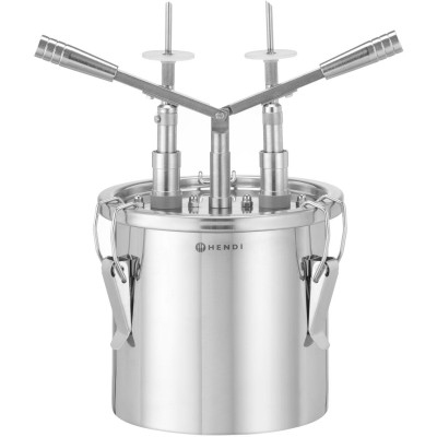 Dávkovač náplně do koblih, HENDI, 4,5L, Stříbrná, 330x240x(H)390mm