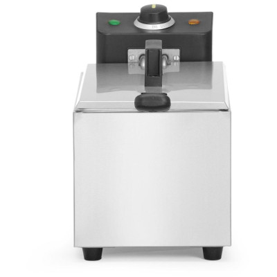 Hluboká fritéza, HENDI, Budget Line, GN 1/3, 4L, Stříbrná, 230V/2800W, 184x404x(H)258mm