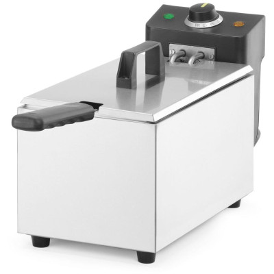 Hluboká fritéza, HENDI, Budget Line, GN 1/3, 4L, Stříbrná, 230V/2800W, 184x404x(H)258mm