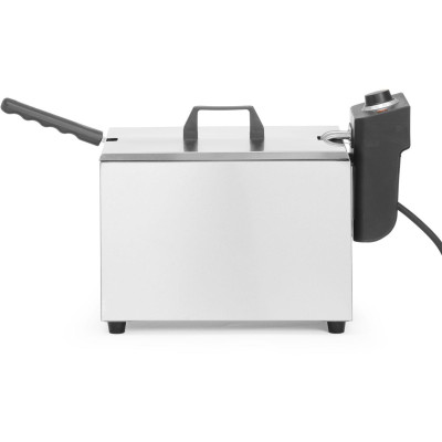 Hluboká fritéza, HENDI, Budget Line, GN 1/2, 8L, Stříbrná, 230V/3500W, 267x407x(H)308mm