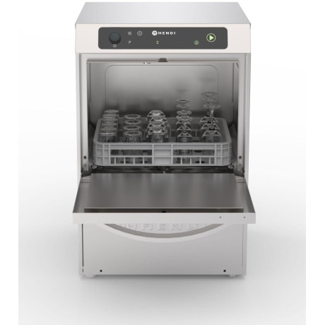 Myčka nádobí 35x35, elektronické ovládání, HENDI, Profi Line, Stříbrná, 230V/2970W, 423x466x(H)639mm