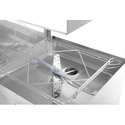 Průchozí myčka, elektronické ovládání, HENDI, Profi Line, Stříbrná, 400V/6520W, 655x785x(H)1500mm