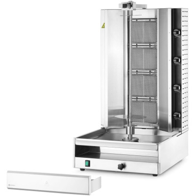 Plynový gril na kebab, HENDI, 230V/13200W, 13,2kW, 537x639x(H)1013mm