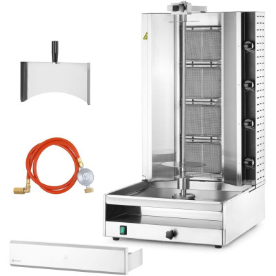 Plynový gril na kebab, HENDI, 230V/13200W, 13,2kW, 537x639x(H)1013mm