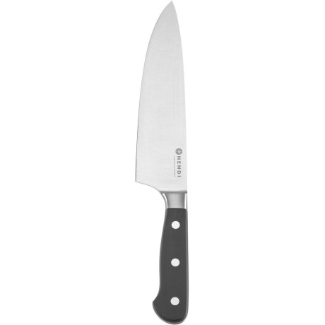 Kuchařský nůž 200 mm, kovaný, HENDI, Profi Line PLUS, Černá, (L)332mm