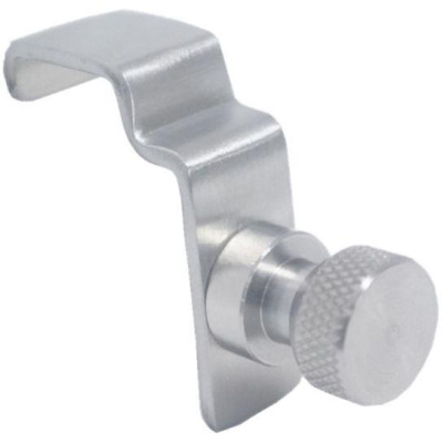 Spojovací hák pro skladovací regál, HENDI, Stříbrná, 15x42x(H)48mm