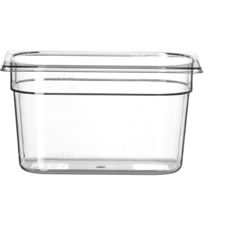 Nádoba GN 1/4 COOL, HENDI, COOL, GN 1/4, 3,8L, Průhledná, 265x163x(H)150mm