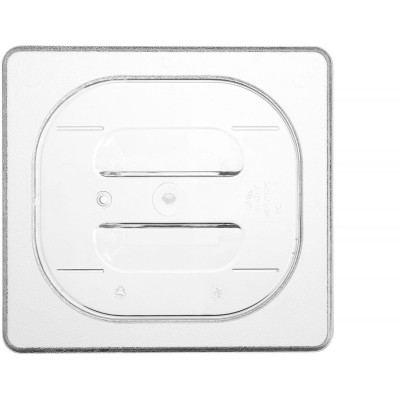 Víko pro GN 2/1 nádobu COOL, HENDI, COOL, GN 1/6, Průhledná, 176x162mm