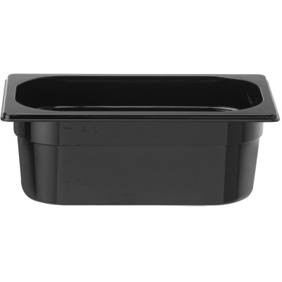 Nádoba GN 1/4 COOL, HENDI, COOL, GN 1/4, 2,6L, Černá, 265x163x(H)100mm