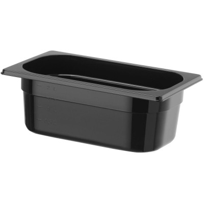 Nádoba GN 1/4 COOL, HENDI, COOL, GN 1/4, 2,6L, Černá, 265x163x(H)100mm
