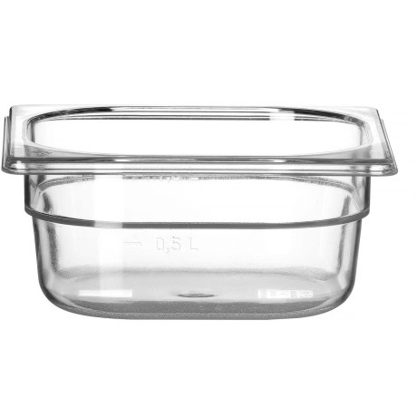Nádoba GN 1/6 COOL, HENDI, COOL, GN 1/6, 1L, Průhledná, 176x162x(H)65mm