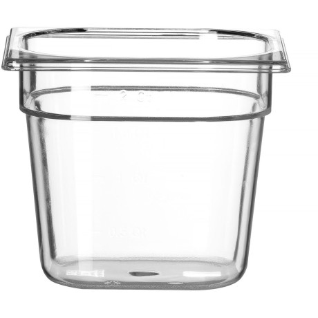 Nádoba GN 1/6 COOL, HENDI, COOL, GN 1/6, 2,3L, Průhledná, 176x162x(H)150mm