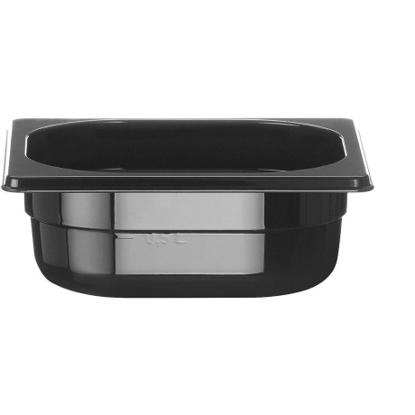 Nádoba GN 1/6 COOL, HENDI, COOL, GN 1/6, 1L, Černá, 176x162x(H)65mm
