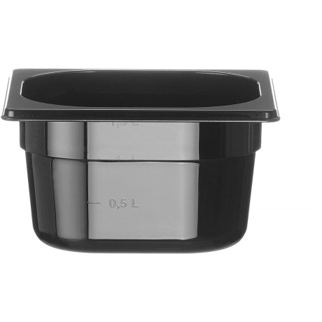 Nádoba GN 1/6 COOL, HENDI, COOL, GN 1/6, 1,6L, Černá, 176x162x(H)100mm