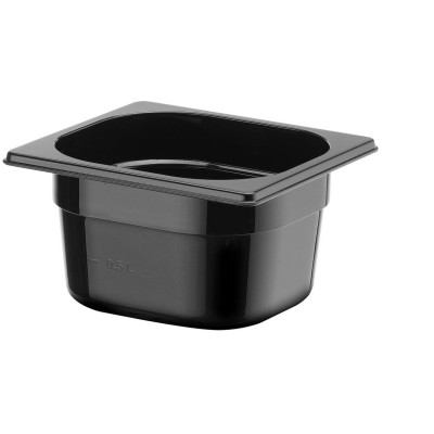 Nádoba GN 1/6 COOL, HENDI, COOL, GN 1/6, 1,6L, Černá, 176x162x(H)100mm
