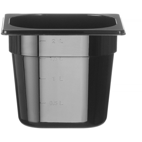 Nádoba GN 1/6 COOL, HENDI, COOL, GN 1/6, 2,3L, Černá, 176x162x(H)150mm