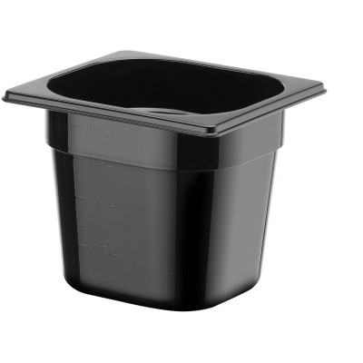 Nádoba GN 1/6 COOL, HENDI, COOL, GN 1/6, 2,3L, Černá, 176x162x(H)150mm