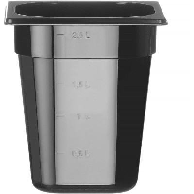 Nádoba GN 1/6 COOL, HENDI, COOL, GN 1/6, 2,8L, Černá, 176x162x(H)200mm