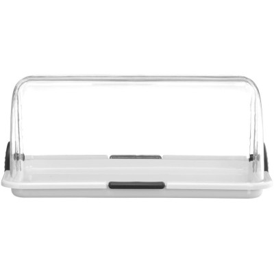 Roll-top vitrína, HENDI, Bílá, 380x260x(H)170mm, Obdélníkové