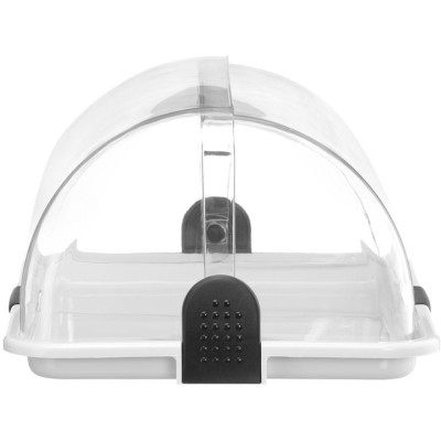 Roll-top vitrína, HENDI, Bílá, 380x260x(H)170mm, Obdélníkové