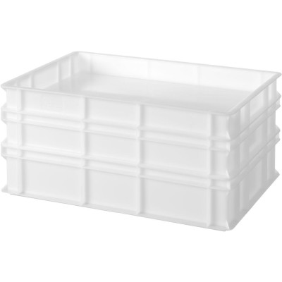 Krabice na těsto na pizzu 600x400, AmerBox, Profi Line, Bílá, 600x400x(H)100mm, Obdélníkové