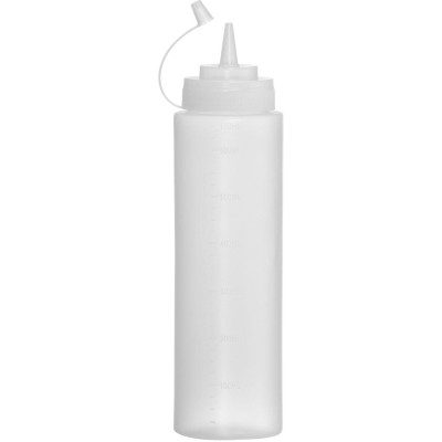 Láhev na ohřívač omáček, HENDI, 0,65L, Průhledná, ⌀68x(H)254mm