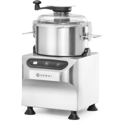 Elektrický kráječ do mísy, HENDI, Profi Line, 5 kg, Stříbrná, 230V/800W, 377x350x(H)520mm