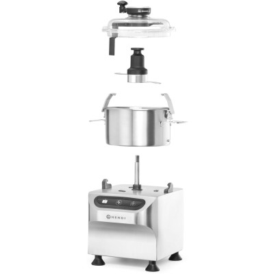 Elektrický kráječ do mísy, HENDI, Profi Line, 5 kg, Stříbrná, 230V/800W, 377x350x(H)520mm