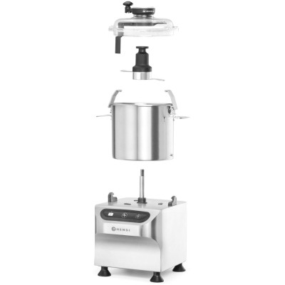 Elektrický kráječ do mísy, HENDI, Profi Line, 8 kg, Stříbrná, 230V/800W, 377x350x(H)586mm
