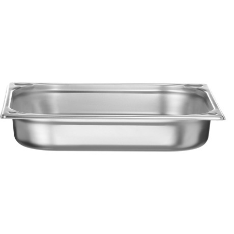 GN 2/3 nádoba, perforovaná, HENDI, Profi Line PLUS, GN 2/3, 5,5L, Stříbrná, 354x325x(H)65mm