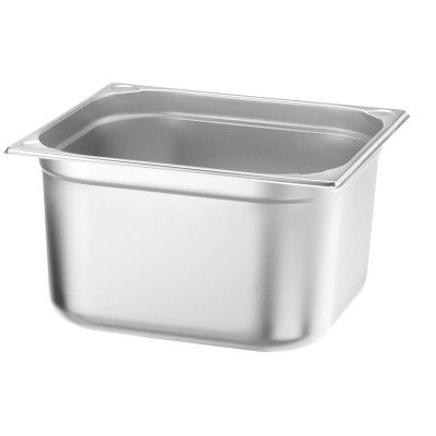 GN 2/3 kontejner, HENDI, Profi Line PLUS, GN 2/3, 15,5L, Stříbrná, 354x325x(H)200mm