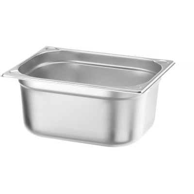 Nádoba GN 1/2, HENDI, Profi Line PLUS, GN 1/2, 9,5L, Stříbrná, 325x265x(H)150mm