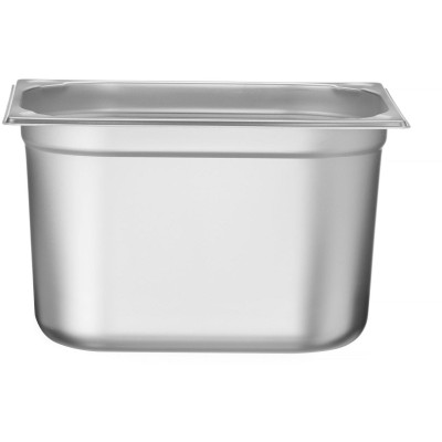 Nádoba GN 1/2, HENDI, Profi Line PLUS, GN 1/2, 12,5L, Stříbrná, 325x265x(H)200mm