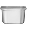 Nádoba GN 1/2 , sklopné rukojete, HENDI, Profi Line PLUS, GN 1/2, 12,5L, Stříbrná, 325x265x(H)200mm