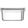 Nádoba GN 1/3, sklopné rukojete, HENDI, Profi Line PLUS, GN 1/3, 5,7L, Stříbrná, 325x176x(H)150mm