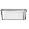 Nádoba GN 1/1, sklopní rukojete, HENDI, Profi Line PLUS, GN 1/1, 28L, Stříbrná, 530x325x(H)200mm