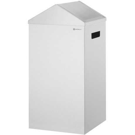 Odpadkový koš, HENDI, 60L, Stříbrná, 350x350x(H)600mm