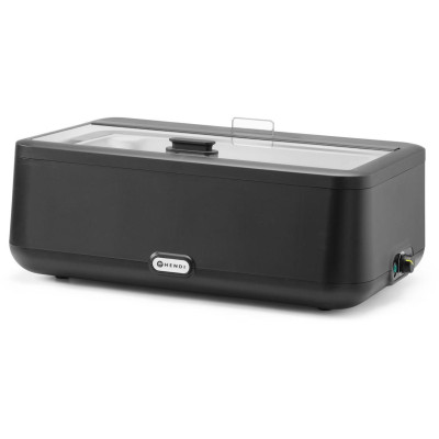 Chafing dish UNIQ, analogové ovládání, HENDI, GN 1/1, Černá, 230V/700W, 627x398x(H)248mm