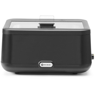 Chafing dish UNIQ, analogové ovládání, HENDI, GN 2/3, Černá, 230V/500W, 403x454x(H)248mm