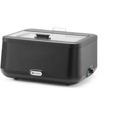 Chafing dish UNIQ, analogové ovládání, HENDI, GN 2/3, Černá, 230V/500W, 403x454x(H)248mm